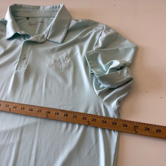 Under Armour x La Paloma GC Mint Green Loose Fit Golf Polo Mens 2XL Stretch - Picture 6 of 8